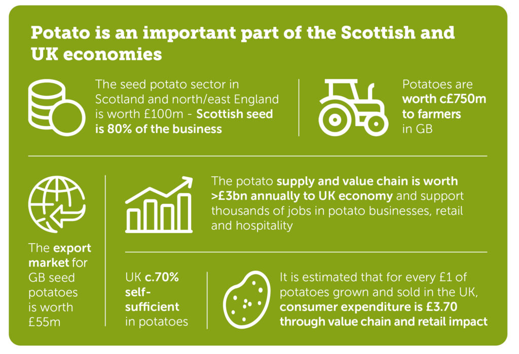 NPIC promo image, explaining importance of potato